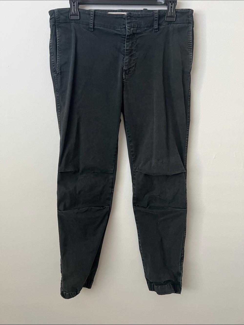 Nili Lotan Black Cropped Tapered Pants